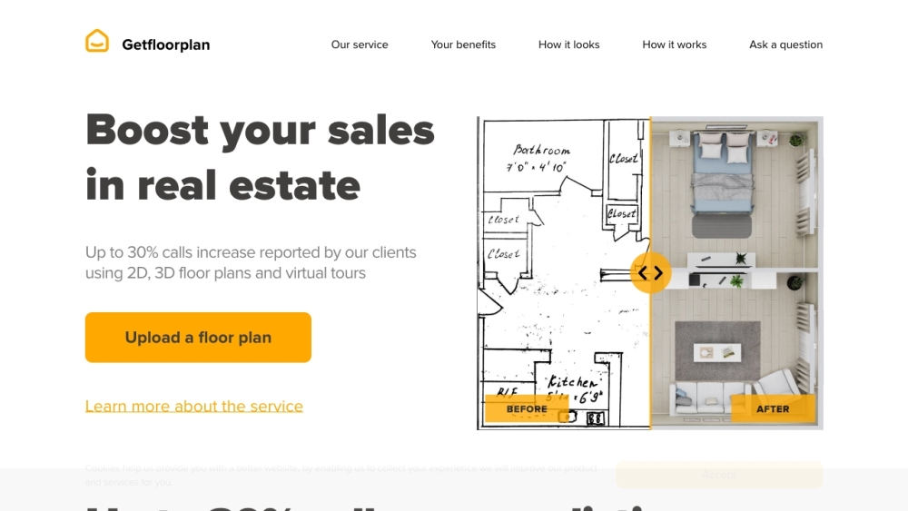 Getfloorplan Website screenshot