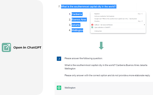 ChatGPT Text Selection Extension - Chrome Extension