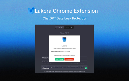 Lakera Chrome Extension - Chrome Extension Website screenshot