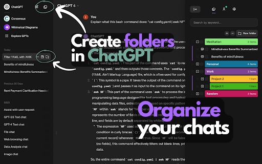 ChatGPT Easy Folders - Chrome Extension