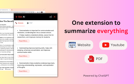 Gist AI - Chrome Extension