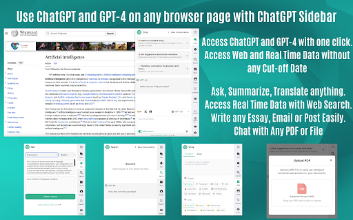 ChatGPT Sidebar with GPT-4 Vision & Image & Gemini by AITOPIA - Chrome Extension