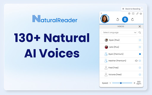 NaturalReader - Chrome Extension