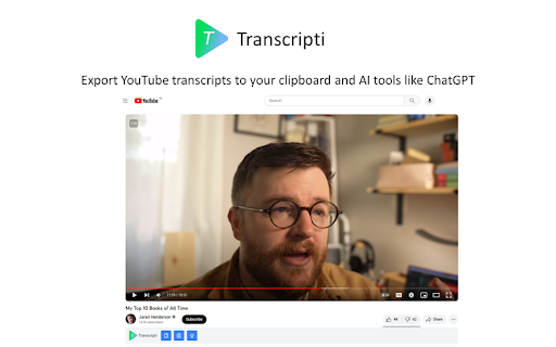 Transcripti - Chrome Extension