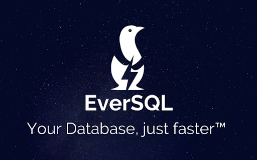 EverSQL Query Optimizer - Chrome Extension Website screenshot