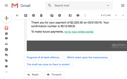 Poetic Gmail - Chrome Extension Website screenshot