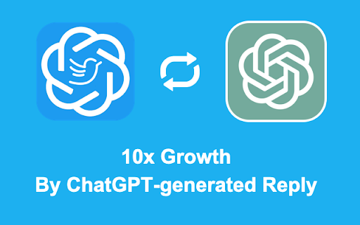 ChatGPT Twitter Growth - Chrome Extension Website screenshot