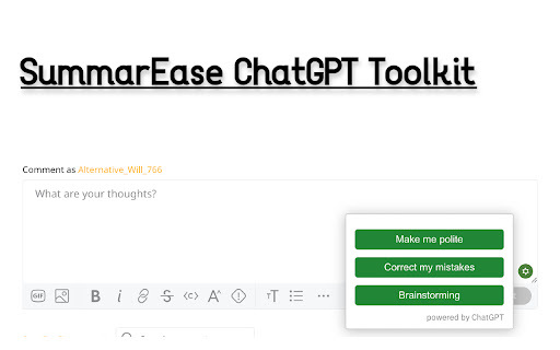 ChatGPT - Chrome Extension