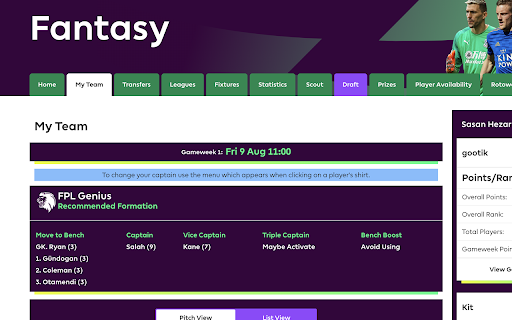 FPL Data Analysis - Chrome Extension