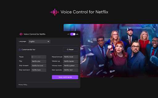 Voice Control for Netflix - Chrome Extension