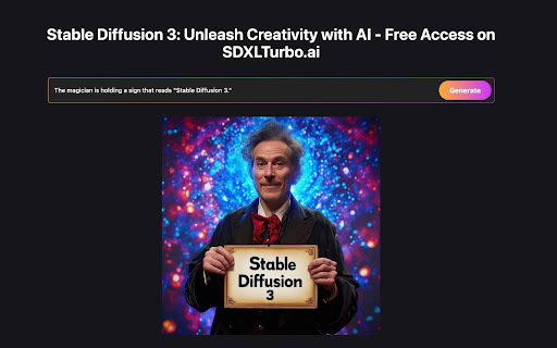 Stable Diffusion 3 AI Image Generator - Chrome Extension
