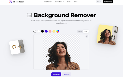 Photoroom Background Remover - Chrome Extension