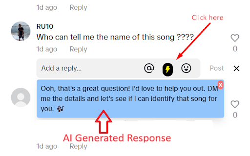 TikTok AI Comments Generator - Chrome Extension