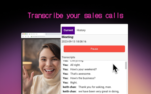 Meeting Transcribe AI - Chrome Extension