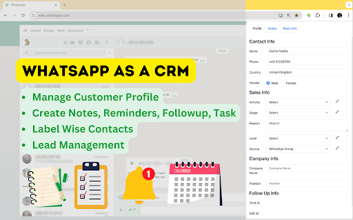 WhatsApp CRM - Chrome Extension