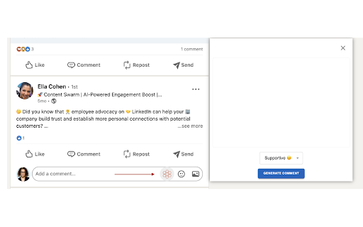AI LinkedIn Comment Generator - Chrome Extension