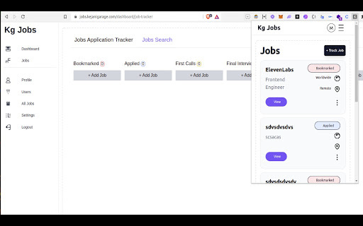 JobTrack - Chrome Extension