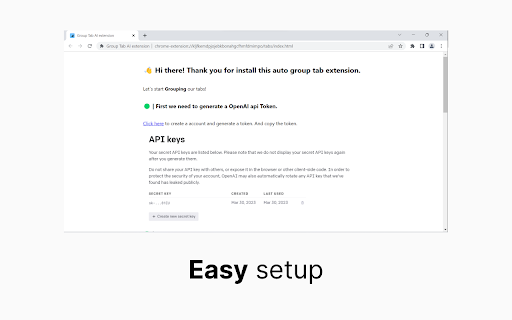 Tab Groups - Chrome Extension Website screenshot