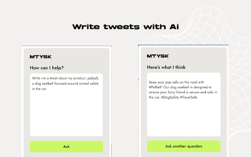 MTYSK\'s ask a marketer - Chrome Extension