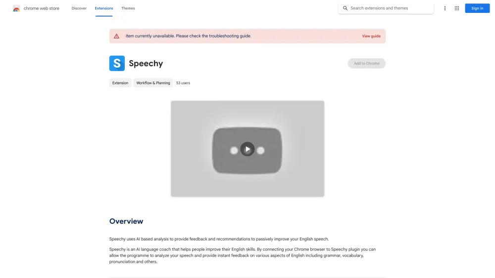 Speechy - Chrome Extension