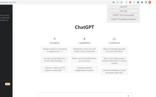 ChatGPT Content Extractor - Chrome Extension