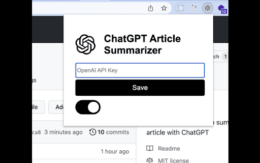 ChatGPT Summarizer & Definer - Chrome Extension Website screenshot