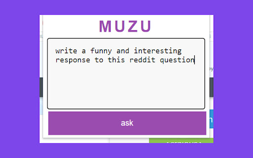 MUZU - Chrome Extension