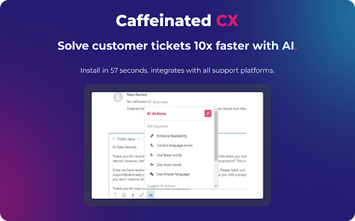 Caffeinated CX - Chrome Extension