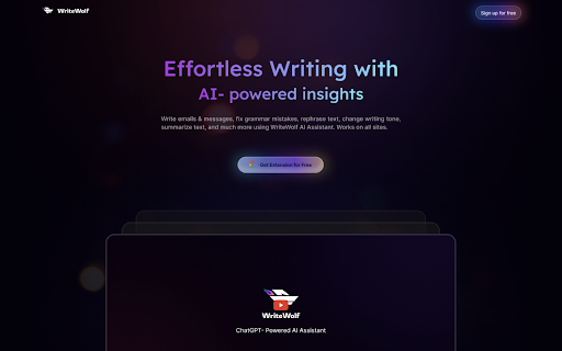 WriteWolf - Chrome Extension