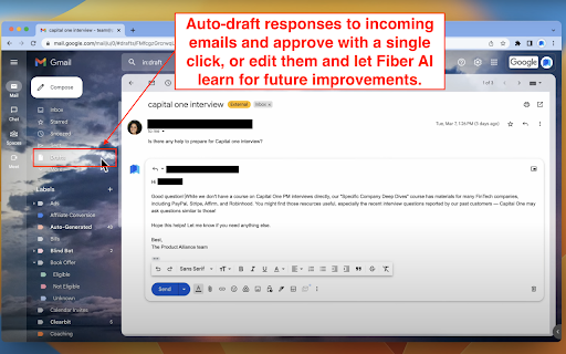 Fiber AI - Chrome Extension