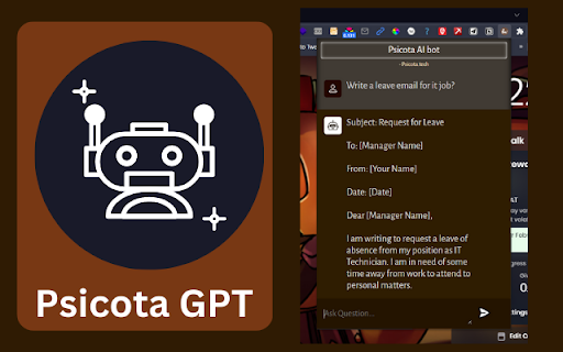 Psicota GPT - Chrome Extension