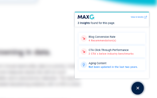 MAXG - Chrome Extension