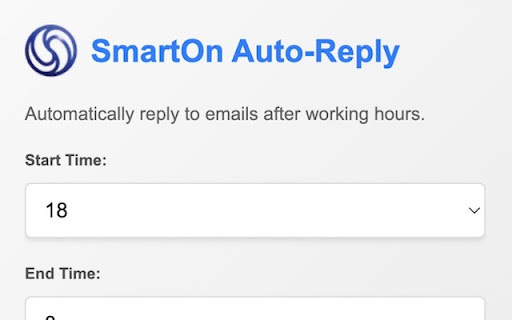 SmartOn Auto-Reply - Chrome Extension