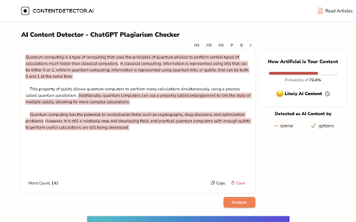 ContentDetector.AI - Chrome Extension