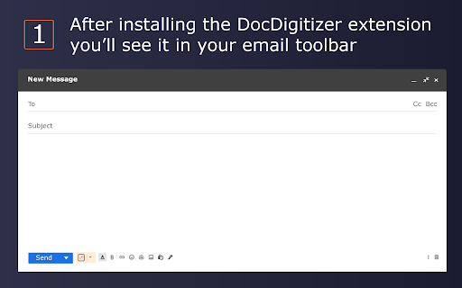 DocDigitizer Invoice Extractor - Chrome Extension Website screenshot