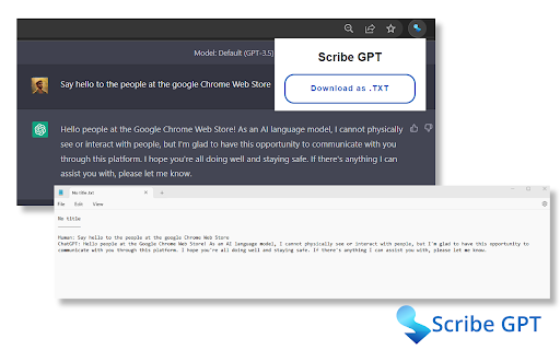 Scribe GPT - Chrome Extension