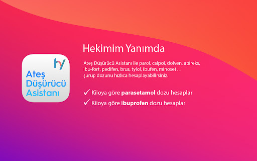 Hekimim Yanımda - Chrome Extension Website screenshot