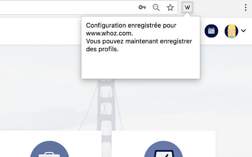 Whoz Extension - Chrome Extension