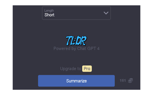 TLDR - Chrome Extension
