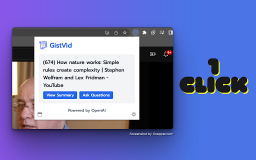 GistVid - Chrome Extension