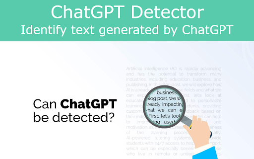 ChatGPT Detector - Chrome Extension Website screenshot