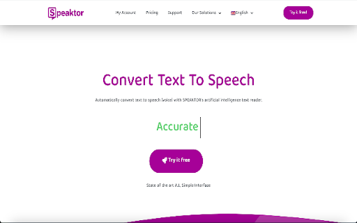 Speaktor - Chrome Extension