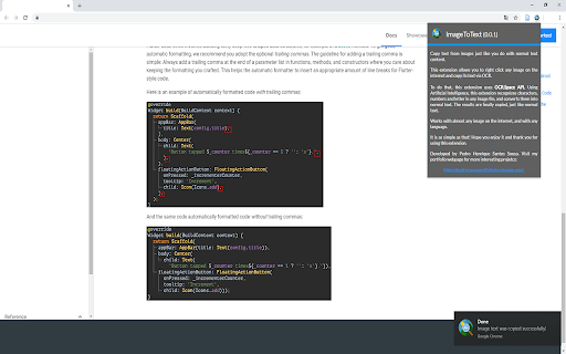 Copy Image Text - Chrome Extension