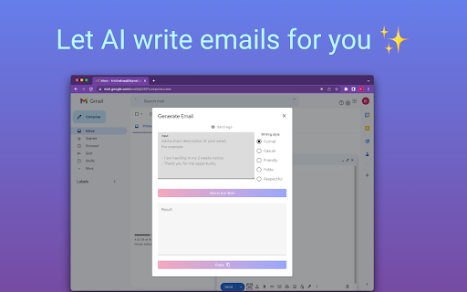 Letterbot AI - Chrome Extension