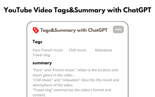 YouTube Tags Viewer with ChatGPT - Chrome Extension