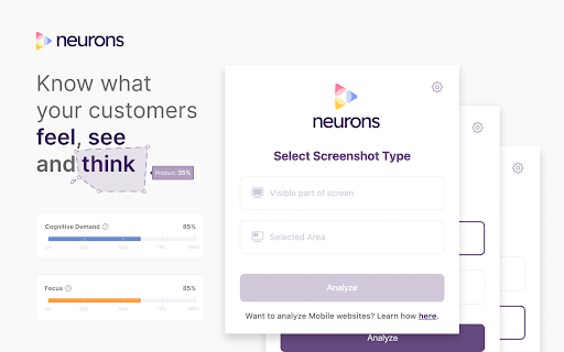 Neurons Predict - Chrome Extension Website screenshot