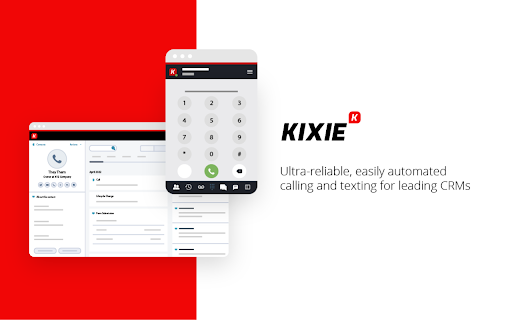 Kixie PowerCall - Chrome Extensionのウェブサイトのスクリーンショット