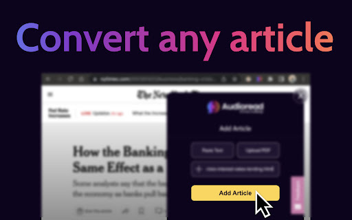 Audioread - Chrome Extension