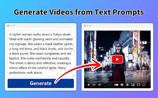 AI Video Generator - Chrome Extension