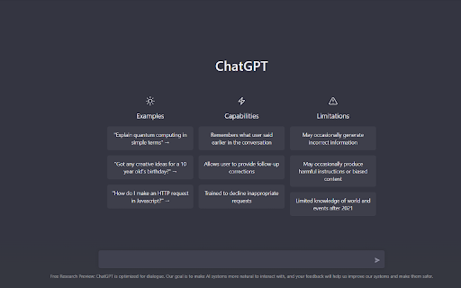 ChatGPT App - Chrome Extension